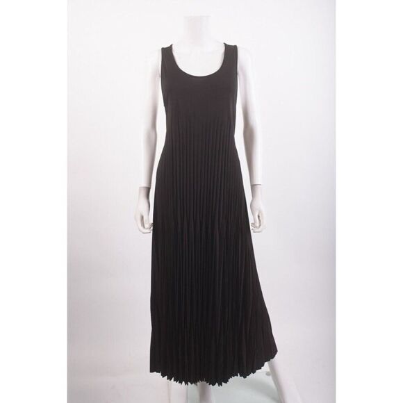 Massimo Dutti Dresses & Skirts - Massimo Dutti Womans Maxi Dress Size S Black Accordion Pleats 6629/919 NWT